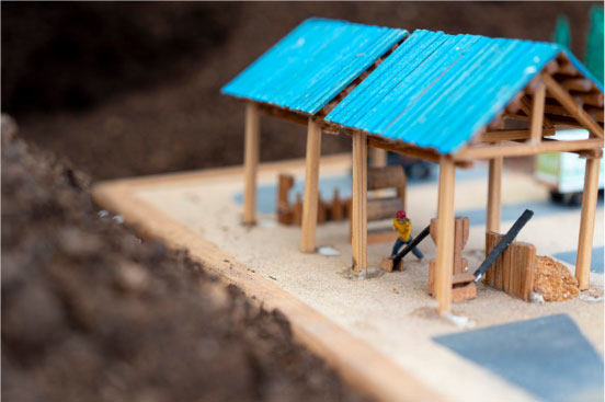 社会的農業 ジオラマ 地域で循環する農業